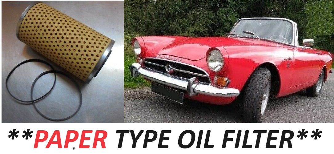 OIL FILTER (Sunbeam Alpine) (Ser.1,2,3 Early) (** Paper Type **) (1959- 63 Only)